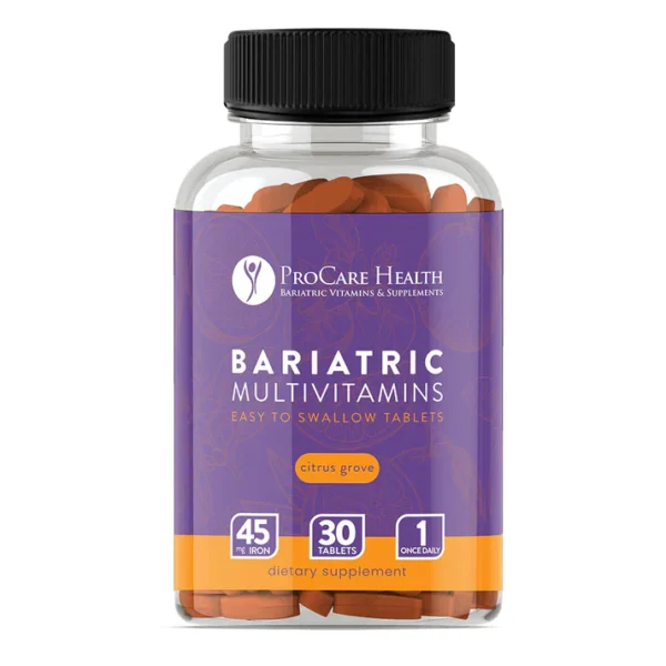 Multivitamin | 45mg Iron | Easy to Swallow Coated Tablet | Citrus Grove